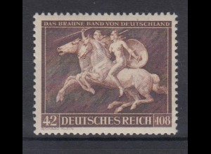 Deutsches Reich 780 Das Braune Band von Deutschland München 42+108 Pf postfrisch