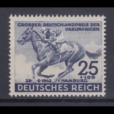 Deutsches Reich 814 Grosser Deutschlandpreis der Dreijährigen 25+ 100 Pf **