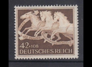 Deutsches Reich 815 Das Braune Band von Deutschland München 42+ 108 Pf **