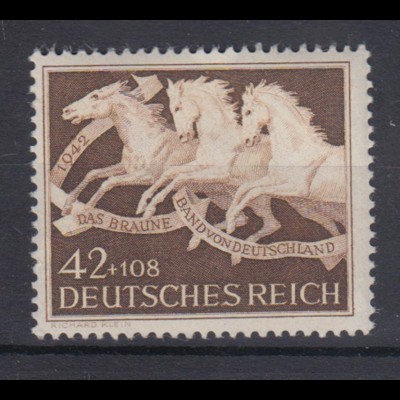 Deutsches Reich 815 Das Braune Band von Deutschland München 42+ 108 Pf **