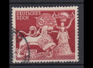 Deutsches Reich 816 Dt. Gesellschaft Goldschmiedekunst 6+ 4 Pf gestempelt /2