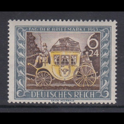 Deutsches Reich 828 Tag der Briefmarke 6+ 24 Pf postfrisch