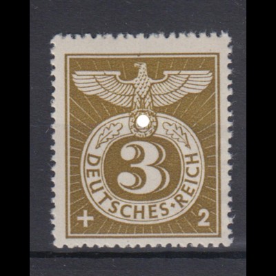 Deutsches Reich 830 Sonderstempelmarke 3+ 2 Pf postfrisch 