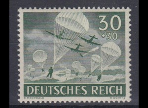 Deutsches Reich 840 Tag der Wehrmacht, Heldengedenktag 30+ 30 Pf postfrisch