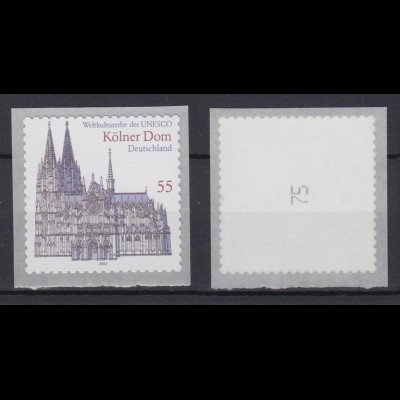 Bund 2330 SELBSTKLEBEND RM mit ungerader Nummer Kölner Dom 55 Cent postfrisch 