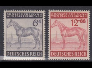 Deutsches Reich 857-858 Großer Preis von Wien 6+ 4 Pf + 12+ 88 Pf postfrisch