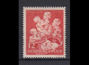 Deutsches Reich 859 10 Jahre Winterhilfswerk 12+ 38 Pf postfrisch