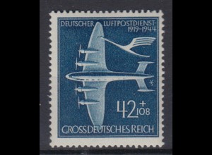Deutsches Reich 868 25 Jahre Deutscher Luftpostdienst 42+ 108 Pf postfrisch