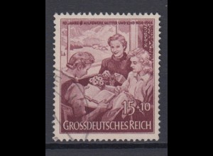 Deutsches Reich 872 10 Jahre Hilfswerk Mutter/Kind 15+ 10 Pf gestempelt /2