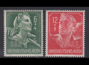 Deutsches Reich 894-895 Ausstellung Reichsarbeitsdienst 6+ 4 Pf + 12+ 8 Pf **