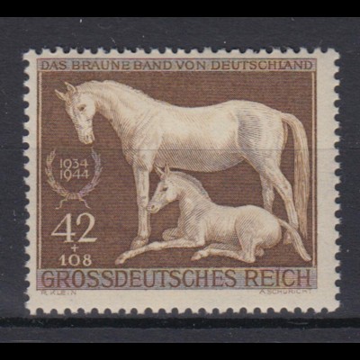 Deutsches Reich 899 Das Braune Band München Riem 42+ 108 Pf postfrisch