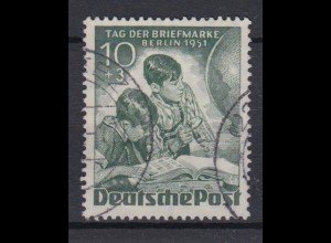 Berlin 80 Tag der Briefmarke 1951 Berlin 10+ 3 Pf gestempelt /1