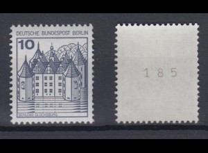 Berlin 532 II Letterset RM mit ungerader Nr. Burgen + Schlösser 10 Pf postfrisch