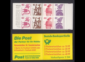 10 x Berlin Markenheftchen 9c I Unfallverhütung 1974 postfrisch 