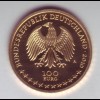 Goldmünze 100 Euro 2010 UNESCO Weltkulturerbe Würzburger Residenz und Hopfgarten