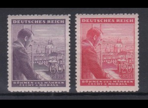 Böhmen + Mähren 126-127 Geburtstag von Adolf Hitler kompletter Satz postfrisch