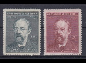 Böhmen + Mähren 138-139 Todestag Friedrich Smetana 60 H + 120 H postfrisch