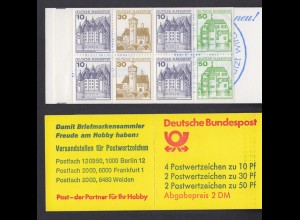 Bund Markenheftchen 22 I t Burgen + Schlösser 1981 postfrisch 