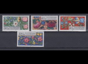 Bund 1259-1262 Wohlfahrt Miniaturen kompletter Satz postfrisch