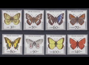 Bund 1512-1519 Jugend Gefährdete Schmetterlinge kompletter Satz postfrisch