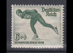 Deutsches Reich 600 Olympische Winterspiele 1936 6+ 4 Pf postfrisch
