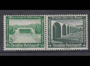 Deutsches Reich 636/637 ZD W 119 Moderne Bauten 5+3 Pf + 6+4 Pf postfrisch