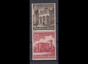 Deutsches Reich ZD S 268 Bauwerke 751/756 3+2 Pf + 12+6 Pf postfrisch