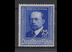 Deutsches Reich 761 50 Jahre Diphtherie Serum 25+ 10 Pf postfrisch 