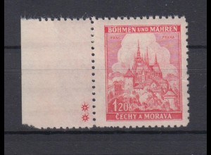 Böhmen + Mähren 68 Seitenr. li. 2 Sternchen Lindenzweig/Landschaften 1,20 K ** 