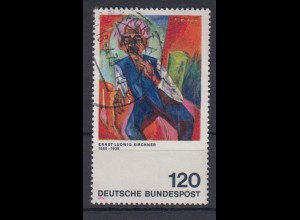 Bund 823 I mit Plattenfehler Deutscher Expressionismus 120 Pf gestempelt /1