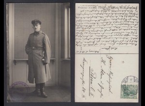 Ansichtskarte Soldatenkarte Soldat mit Stempel König Ludwig IH. v. Bayern 1915