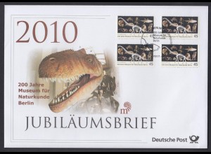 Bund Jubiläumsbrief 2010 Mi.Nr. 2780 ESST 200 Jahre Museum für Naturkunde