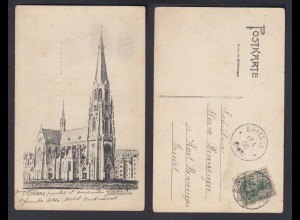 Ansichtskarte Koblenz Josephkirche gestempelt Koblenz 1906