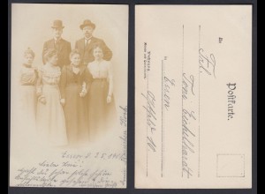 Ansichtskarte Foto Familie 1901