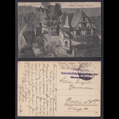 Ansichtskarte Zabern Hohbarr m. Geroldseck gestempelt 1917