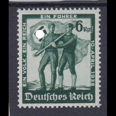 Deutsches Reich 662 Volksabstimmung in Österreich 6 Pf postfrisch