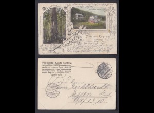 Ansichtskarte Gruss aus Rengsdorf Luftkurort Im kühlen Grund 1904