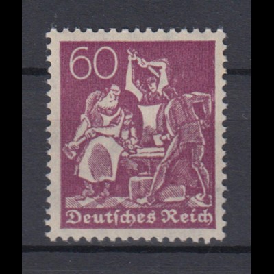 Deutsches Reich 165 Schmied 60 Pf postfrisch 