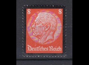 Deutsches Reich 551 Tod von Paul von Hindenburg 8 Pf postfrisch