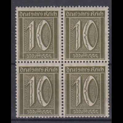 Deutsches Reich 159 4er Block Ziffern im Rechteck 10 Pf postfrisch