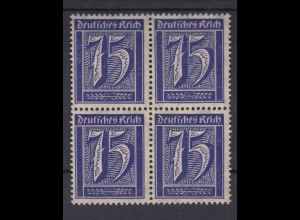 Deutsches Reich 185 4er Block Ziffern 75 Pf postfrisch 