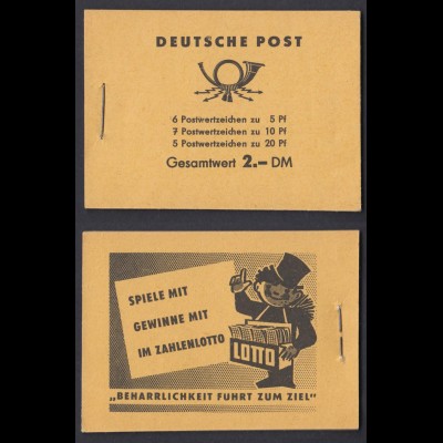 DDR Markenheftchen 3 b Fünfjahresplan 1957 postfrisch 