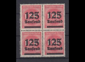 Deutsches Reich 291 4er Block Ziffern im Rechteck 1000 Tsd auf 500 M postfrisch 
