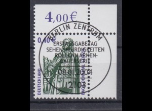 Bund 2375 Eckrand rechts oben SWK 40 Cent mit ESST Berlin