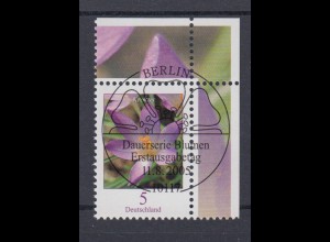 Bund 2480 Eckrand rechts oben Blumen Krokus 5 Cent mit ESST Berlin