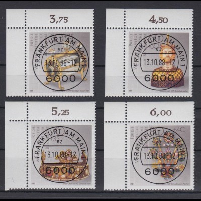Bund 1383-1386 Eckrand links oben Gold + Silberschmiedekunst ESST Frankfurt