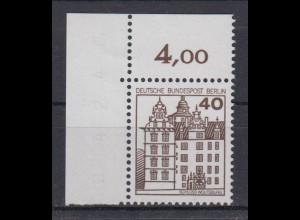 Berlin 614 Eckrand links oben Burgen + Schlösser 40 Pf postfrisch