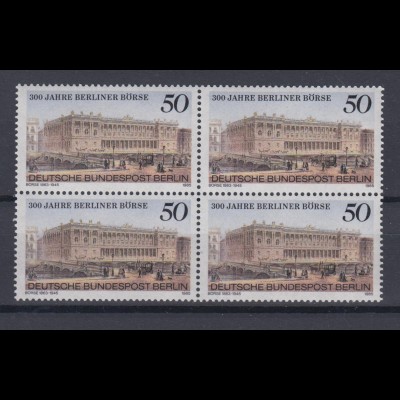 Berlin 740 4er Block 300 J. Berliner Börse 50 Pf postfrisch
