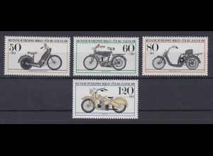 Berlin 694-697 Historische Motorräder kompletter Satz postfrisch