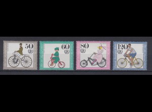 Berlin 735-738 Historische Fahrräder kompletter Satz postfrisch